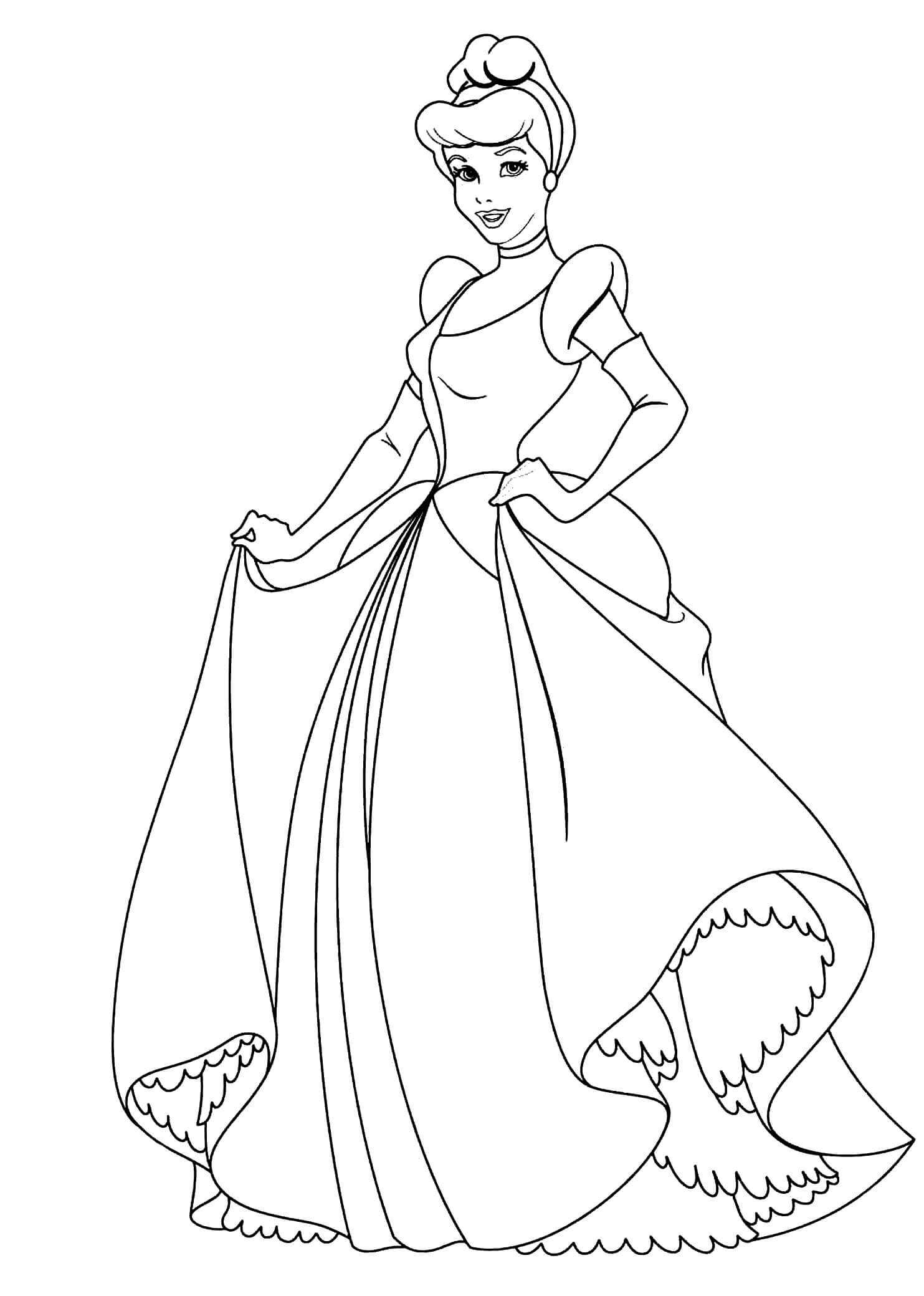 الأميرة سندريلا – الورقة 13 صورة تلوين