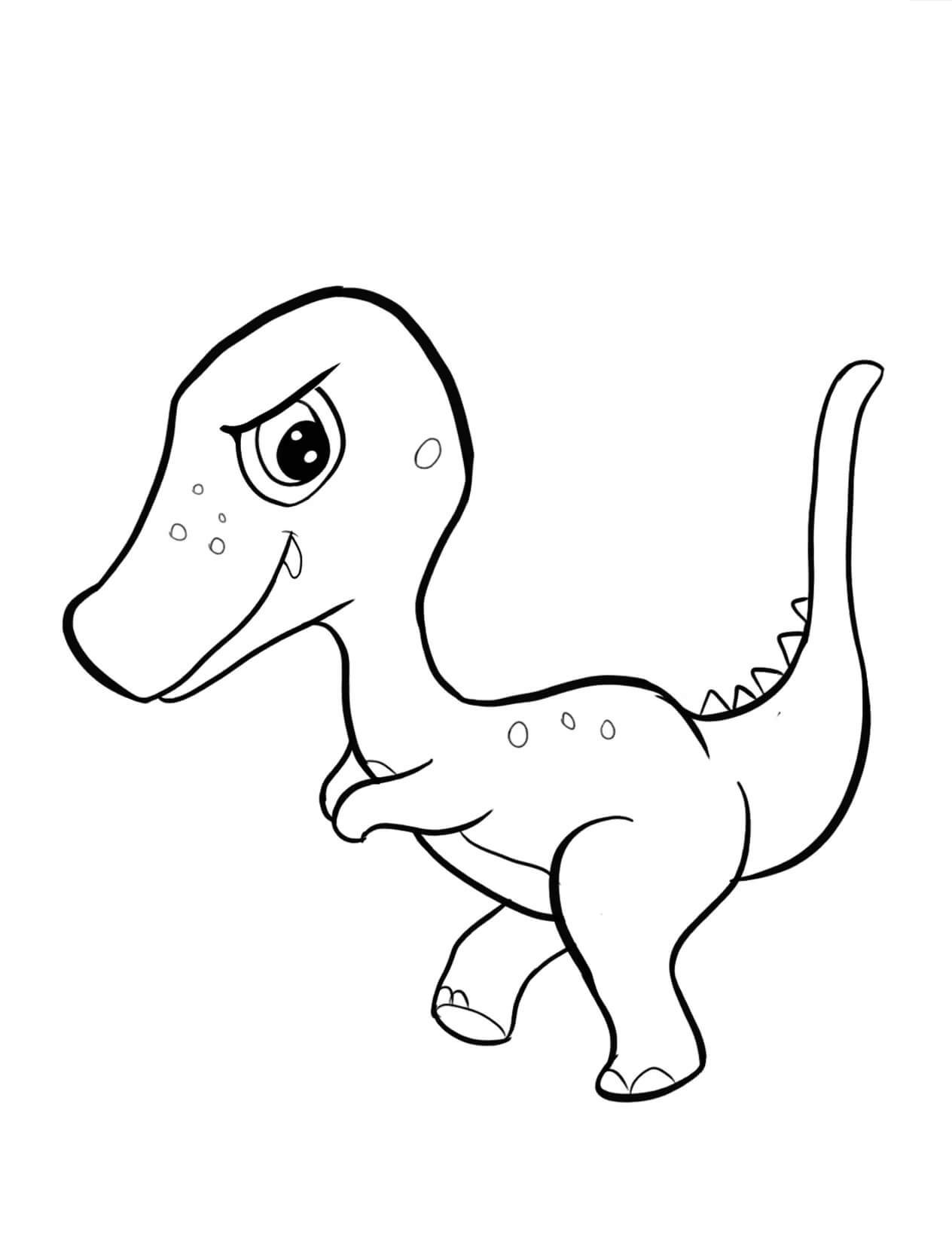 الديناصور - الورقة 69 تلوين