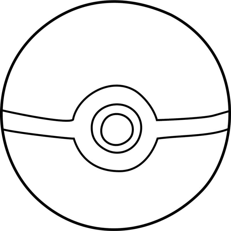 Basic Pokeball صورة تلوين