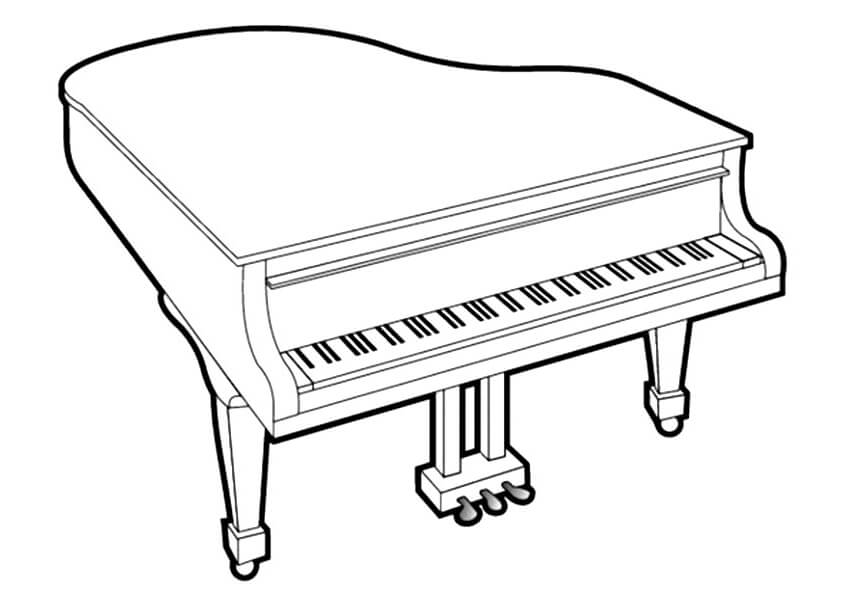 بيانو تلوين