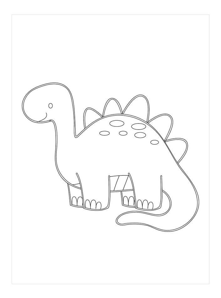 ديناصور - الورقة 9 تلوين