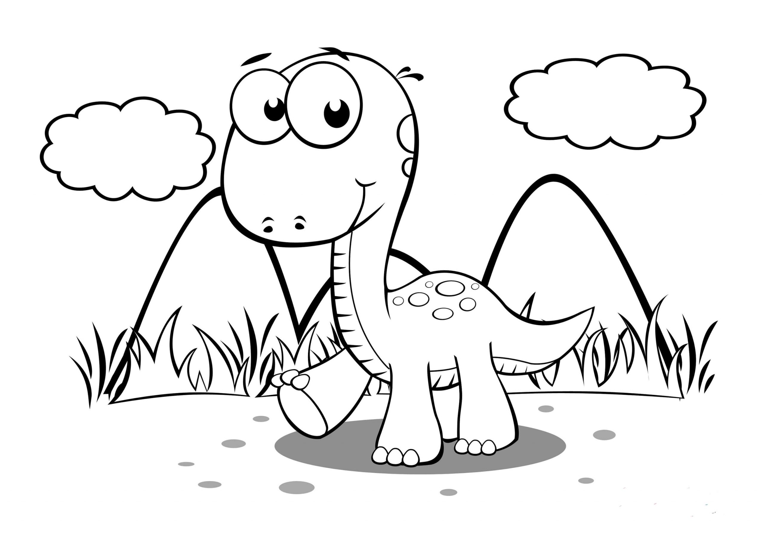 ديناصور لطيف تلوين