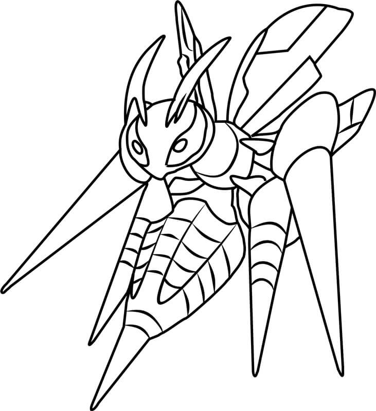 Mega Beedrill Pokemon صورة تلوين