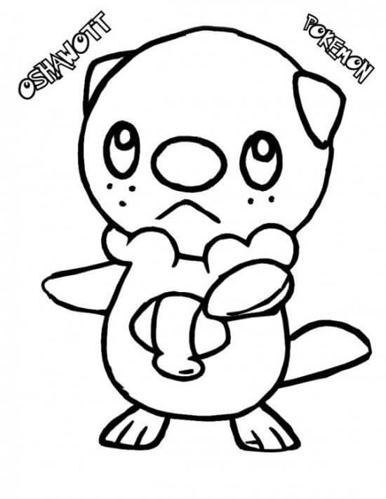 Oshawott of Pokemon صورة تلوين