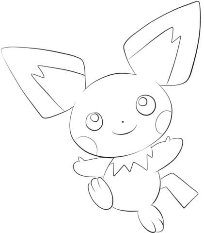 Pichu Pokemon صورة تلوين