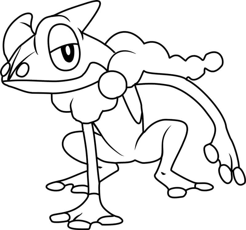 Pokemon Grenouille صورة تلوين