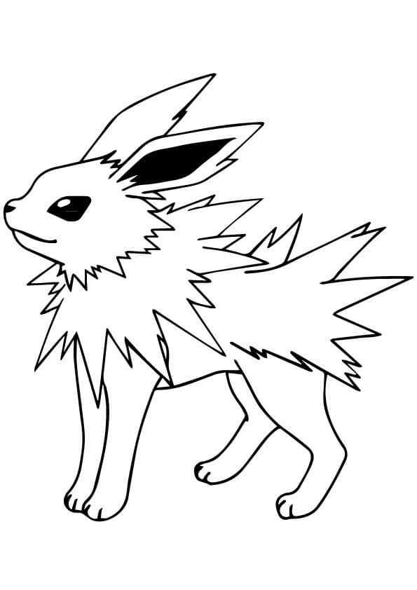 Pokemon Jolteon صورة تلوين