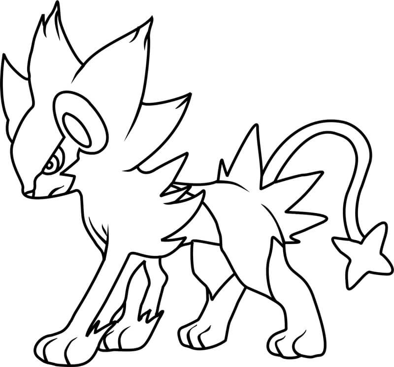 Pokemon Luxray صورة تلوين