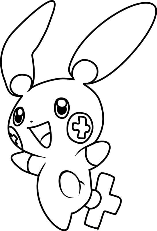 Pokemon Plusle mignon صورة تلوين