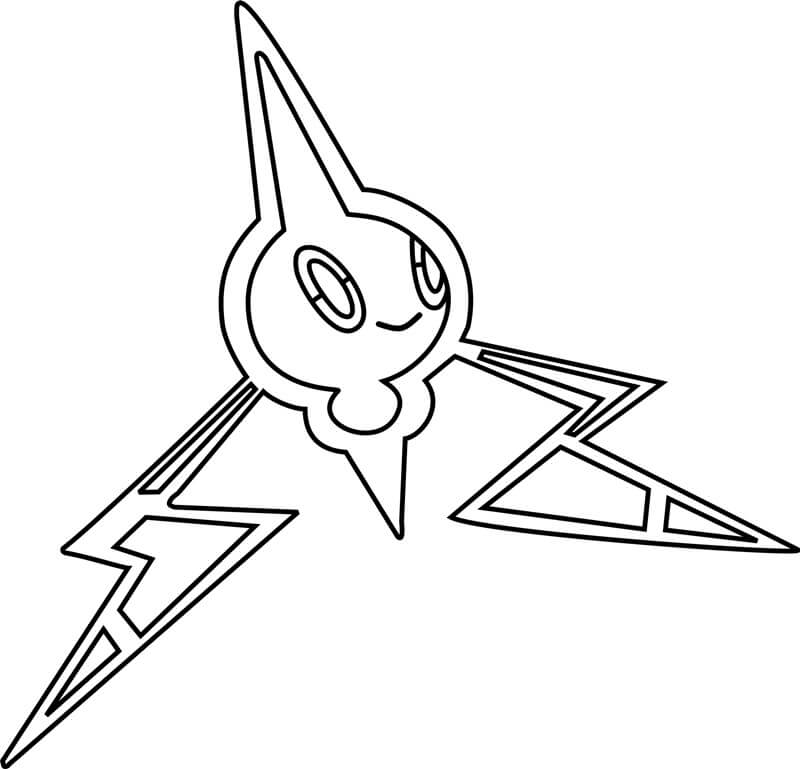 Rotom Pokemon Smiling صورة تلوين