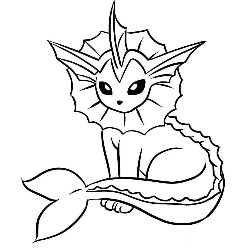 Soft Vaporeon صورة تلوين