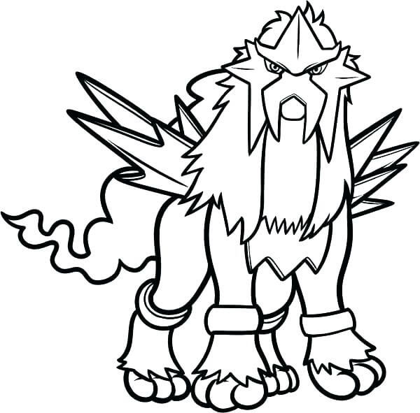 The Mighty Entei صورة تلوين