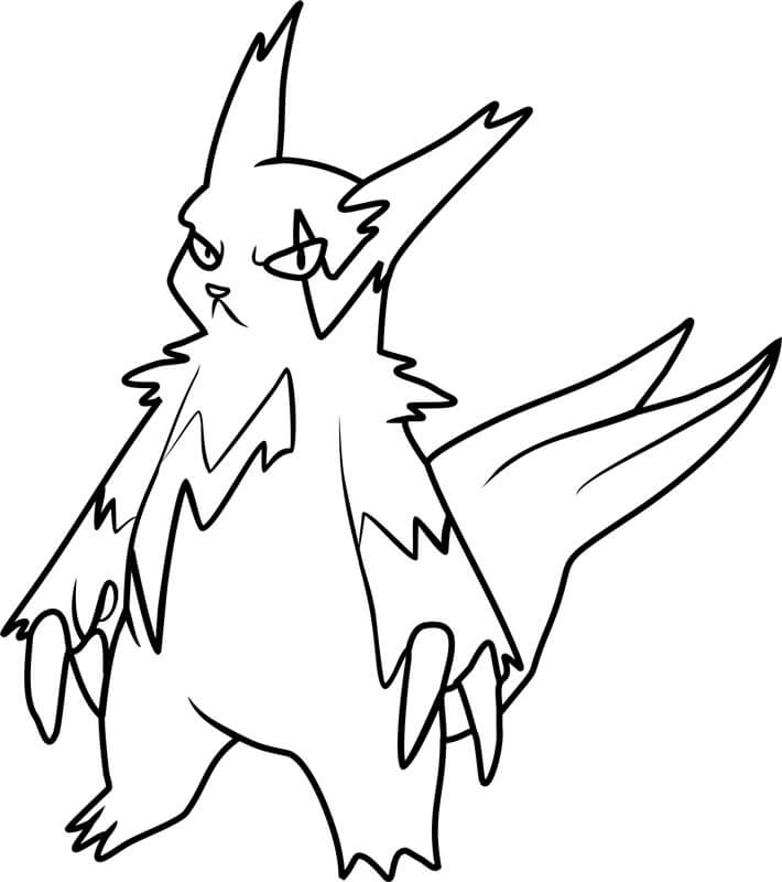 Zangoose Pokemon صورة تلوين