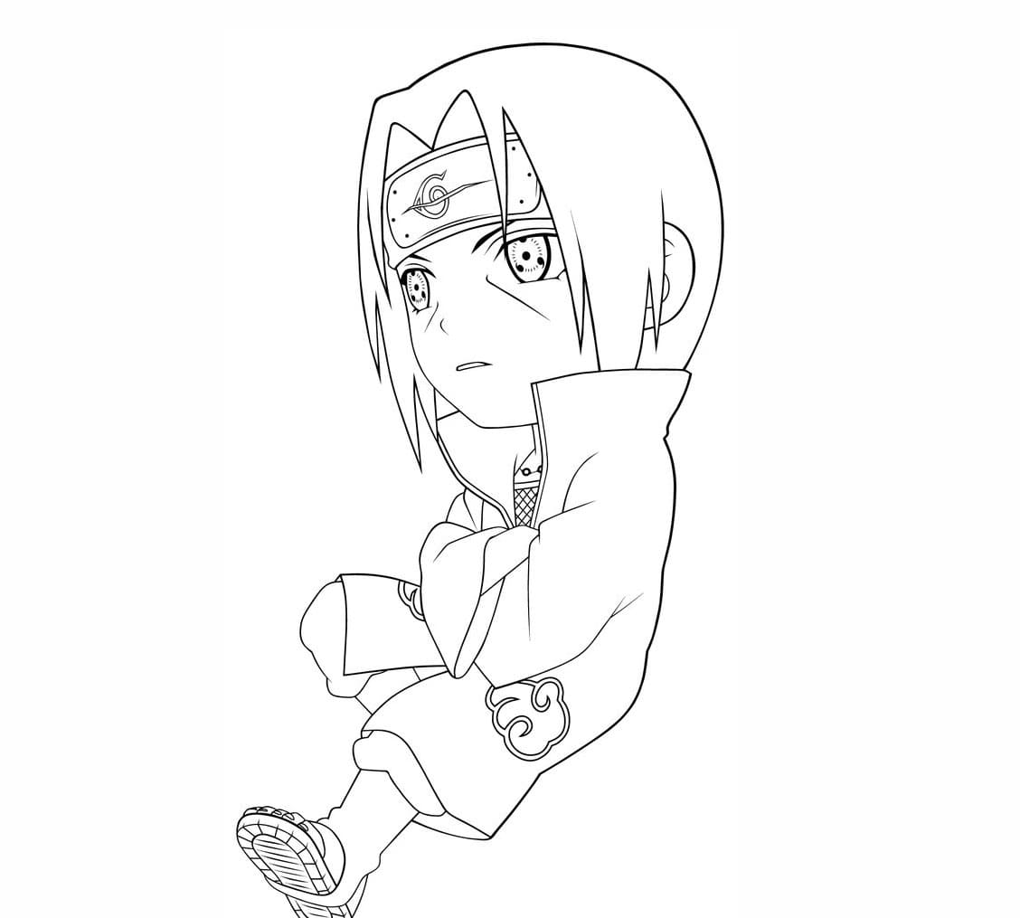 Chibi Itachi صورة تلوين