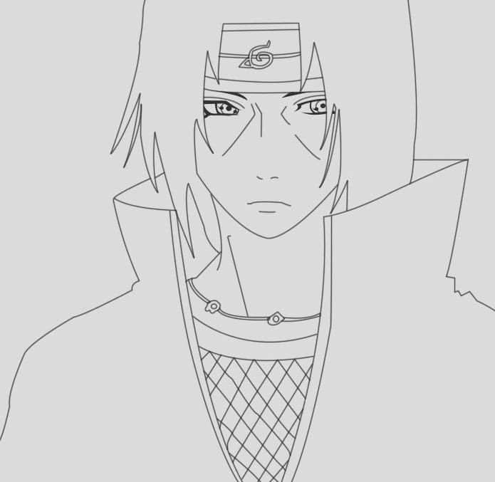 Itachi Portait صورة تلوين