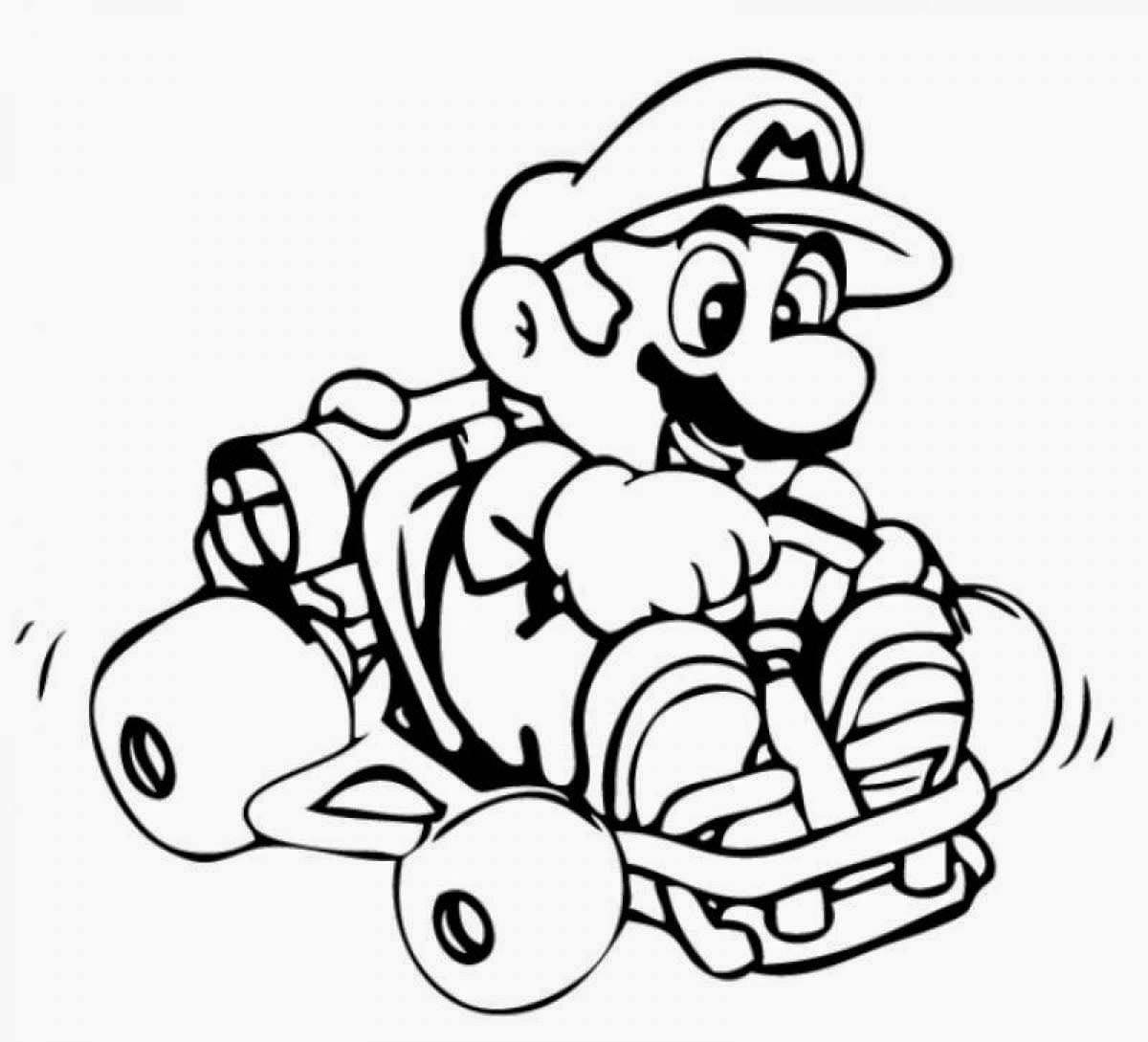 Mario Kart صورة تلوين