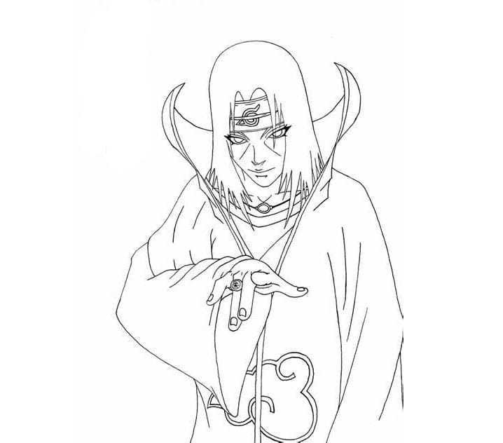 Old Itachi صورة تلوين