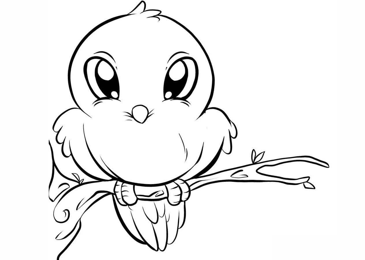 طائر لطيف تلوين