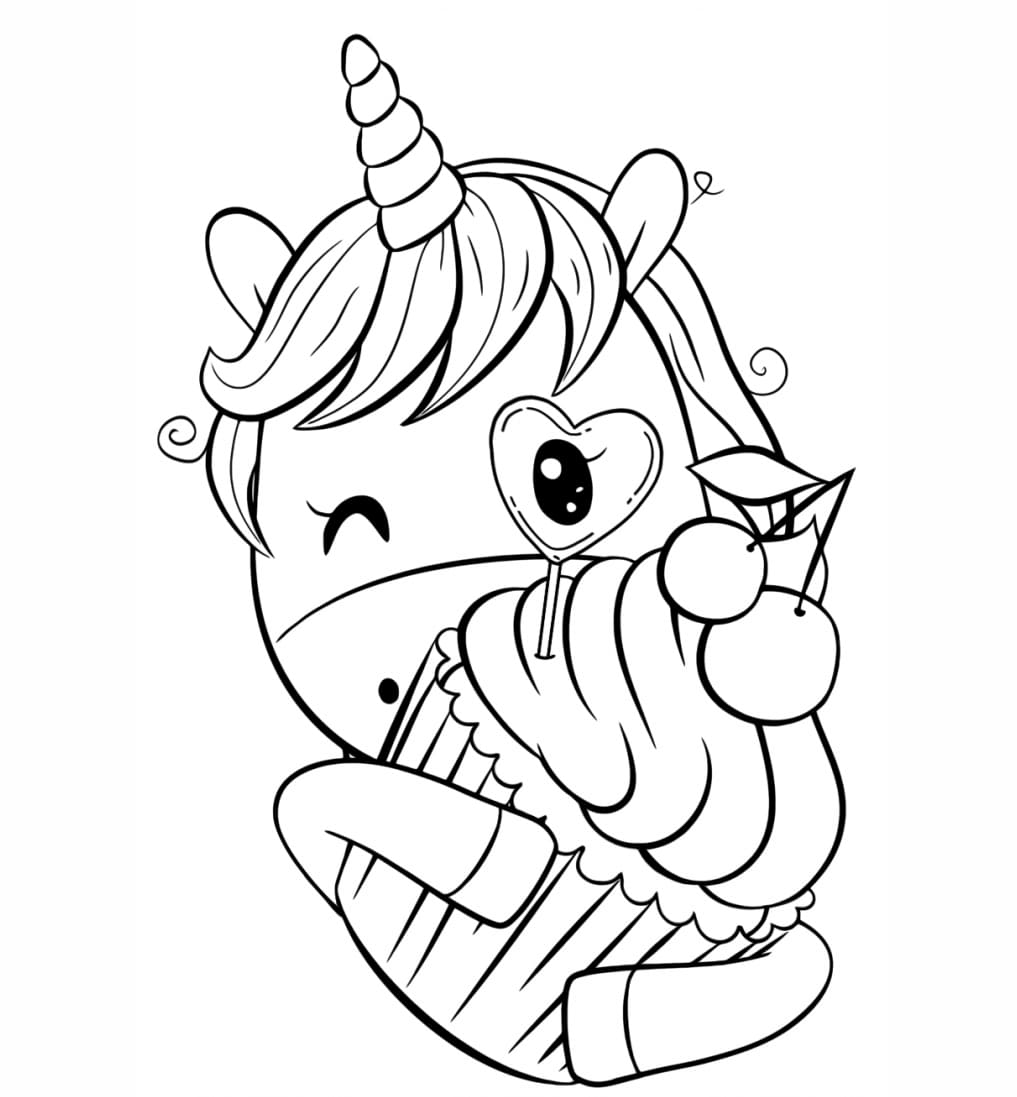 وحيد القرن اللطيف تلوين