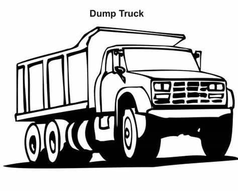 Dump Truck صورة تلوين