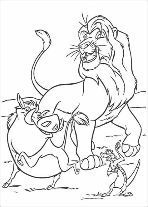 Lion King for Kids صورة تلوين