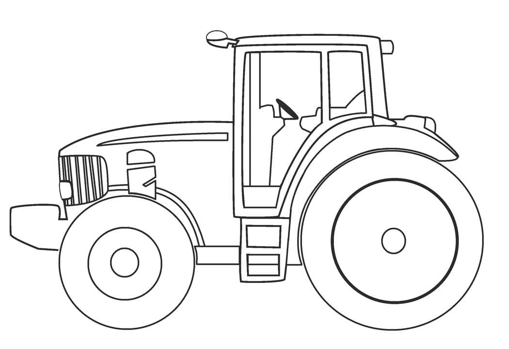 Printable Tractor صورة تلوين