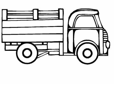 Printable Trucks صورة تلوين