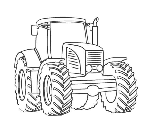 Tractor Image Outline صورة تلوين