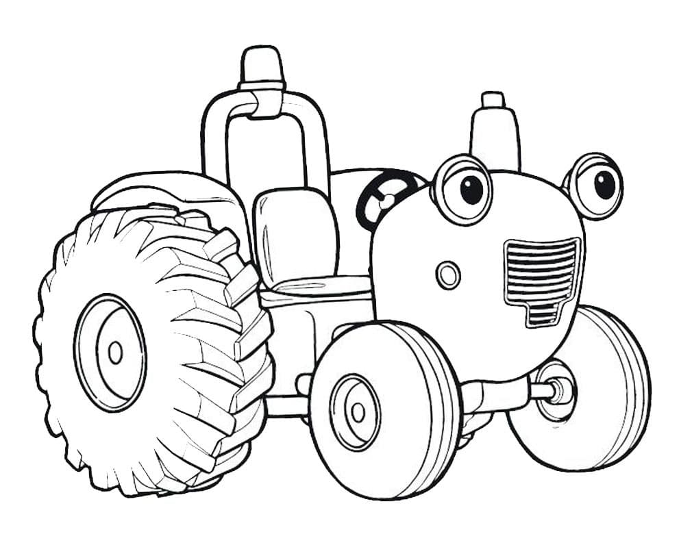 Tractor Outline صورة تلوين