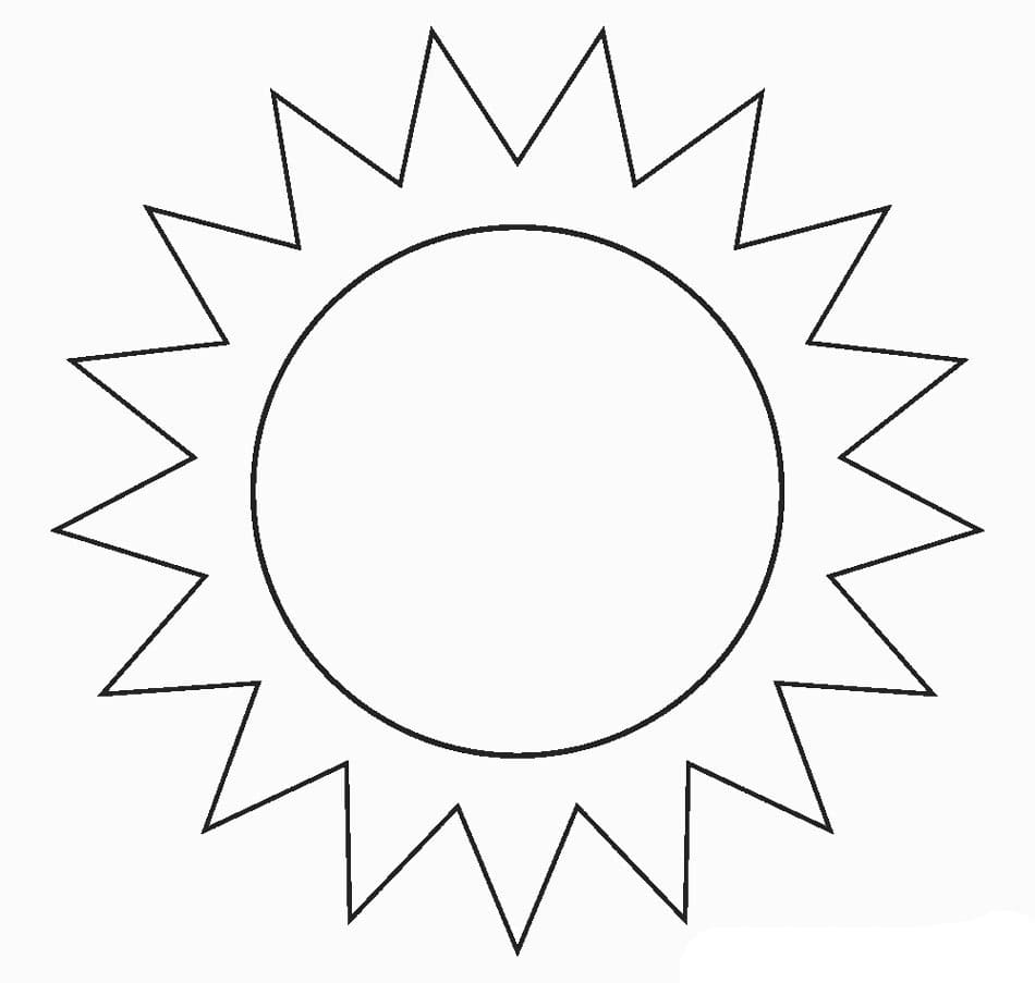 Basic Sun صورة تلوين