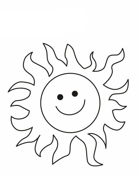 Basic Sun صورة تلوين