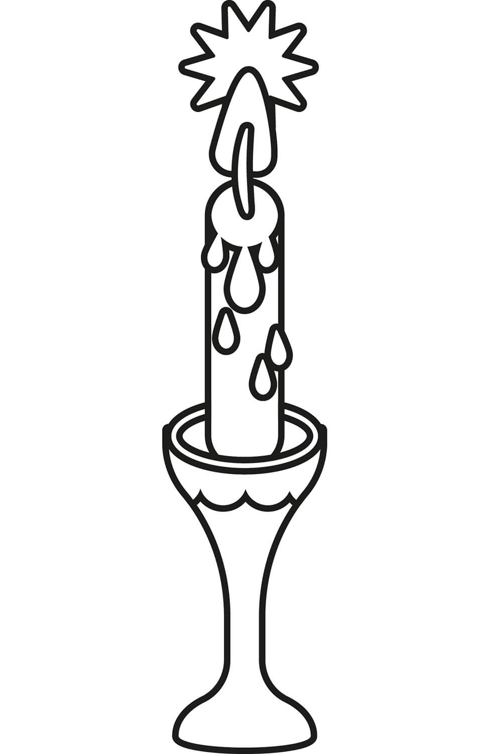 فكرة خالية من الشموع تلوين