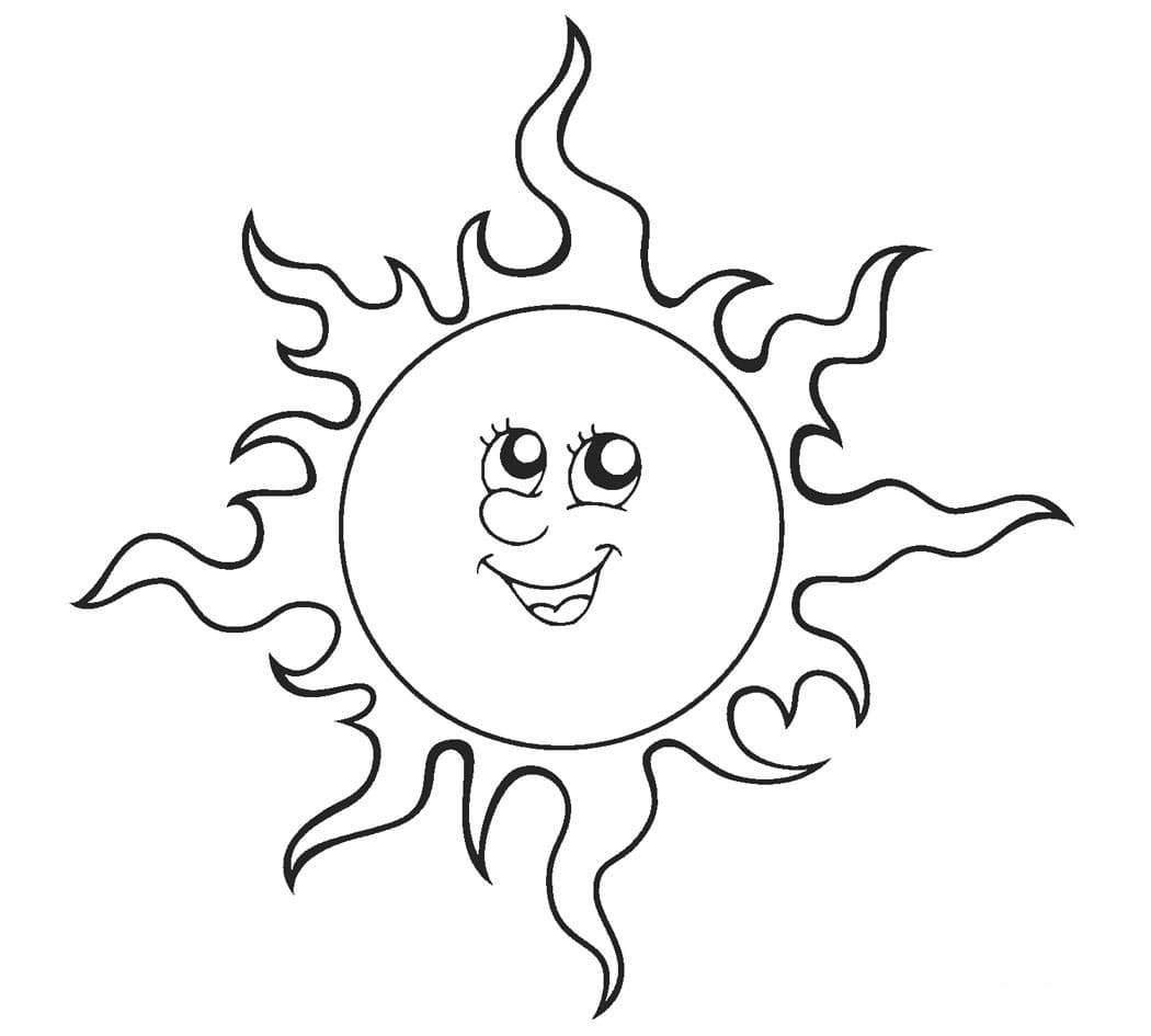 Laughing Sun صورة تلوين