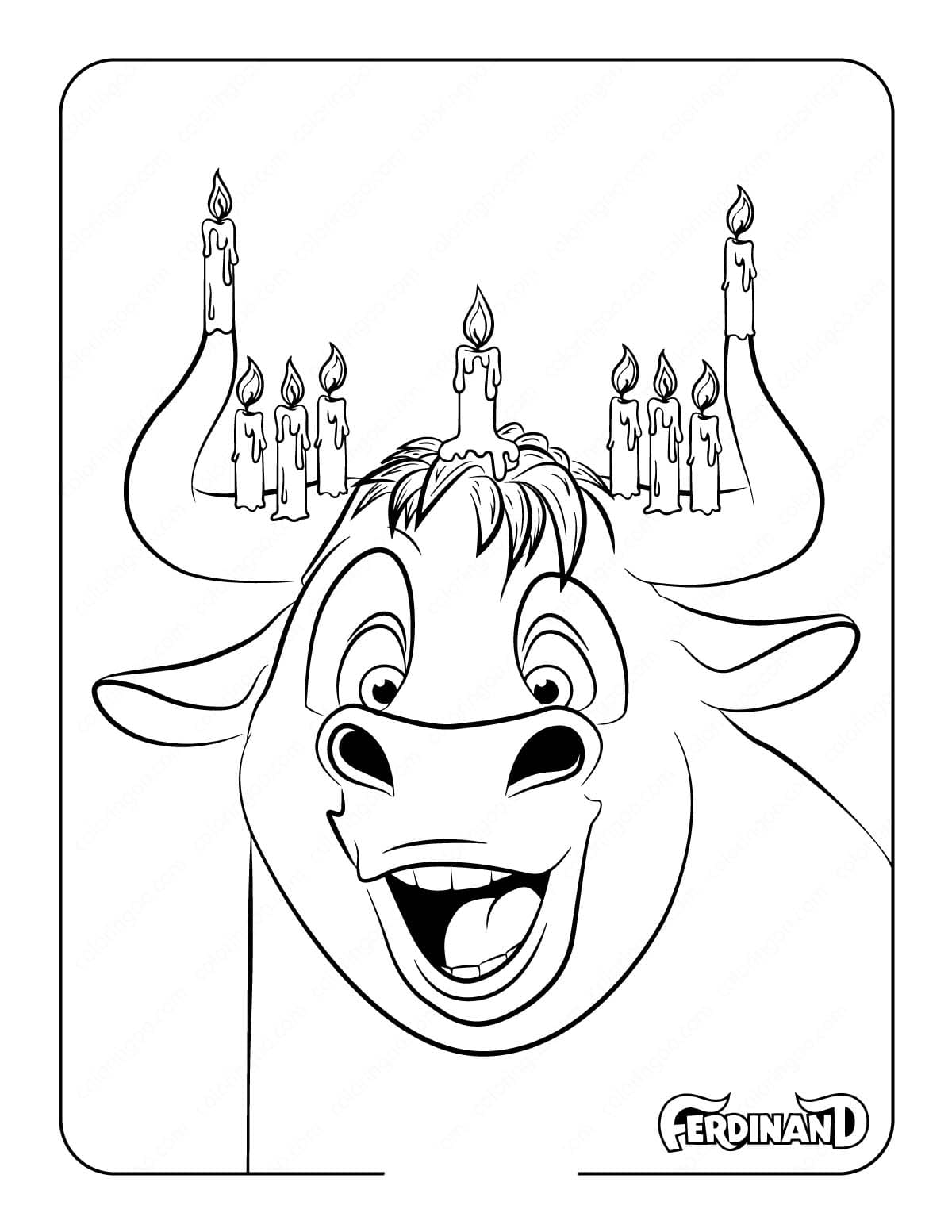 رسم كاريكاتوري مضحك لفرديناند تلوين