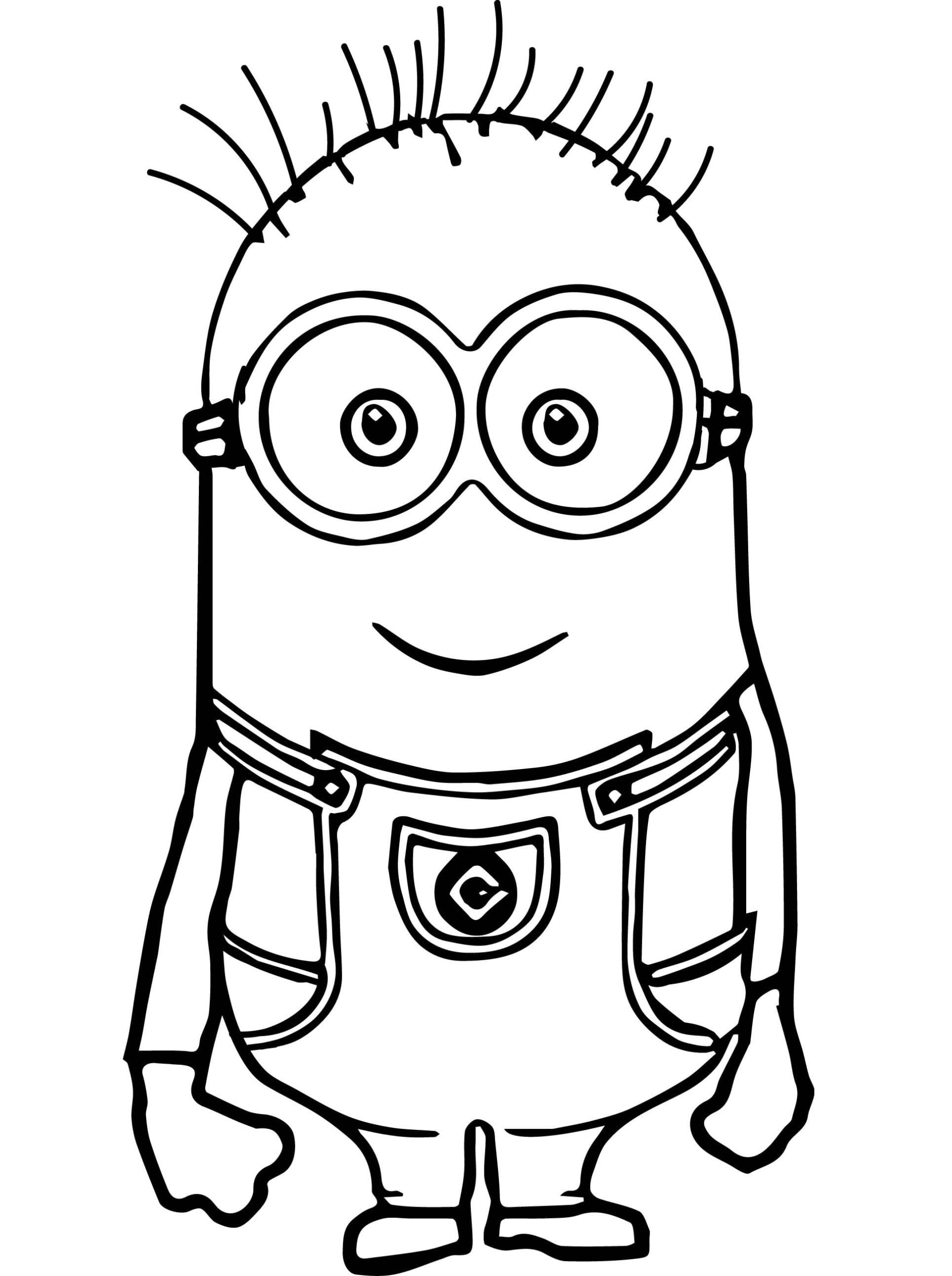 Drawing Minion Standing صورة تلوين