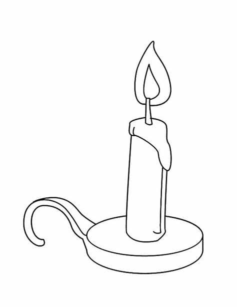 شمعة عظيمة تلوين