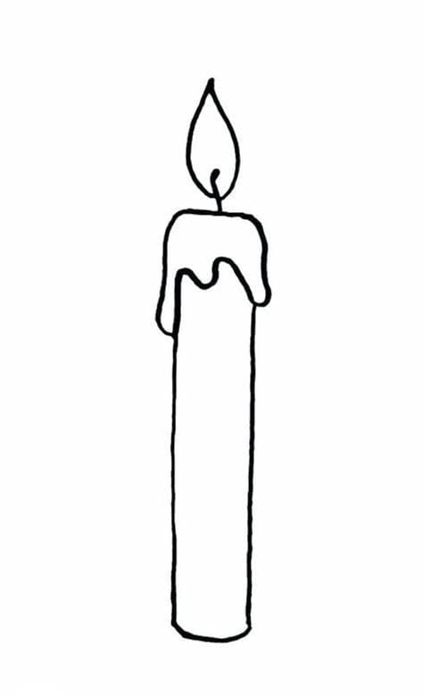 شمعة جميلة تلوين