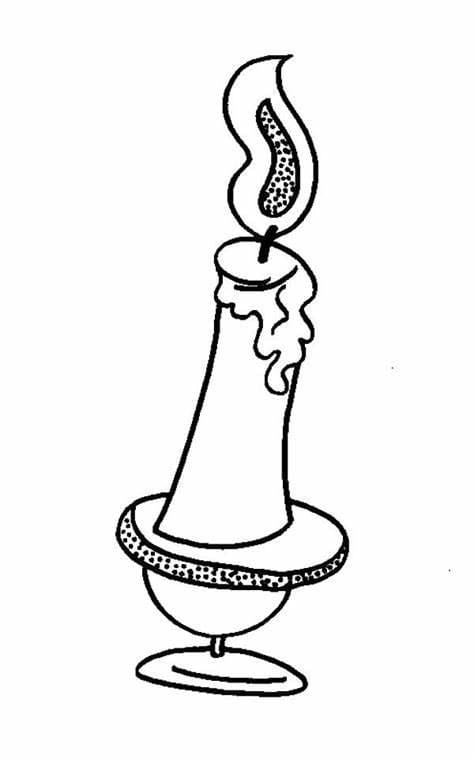 الشموع تلوين