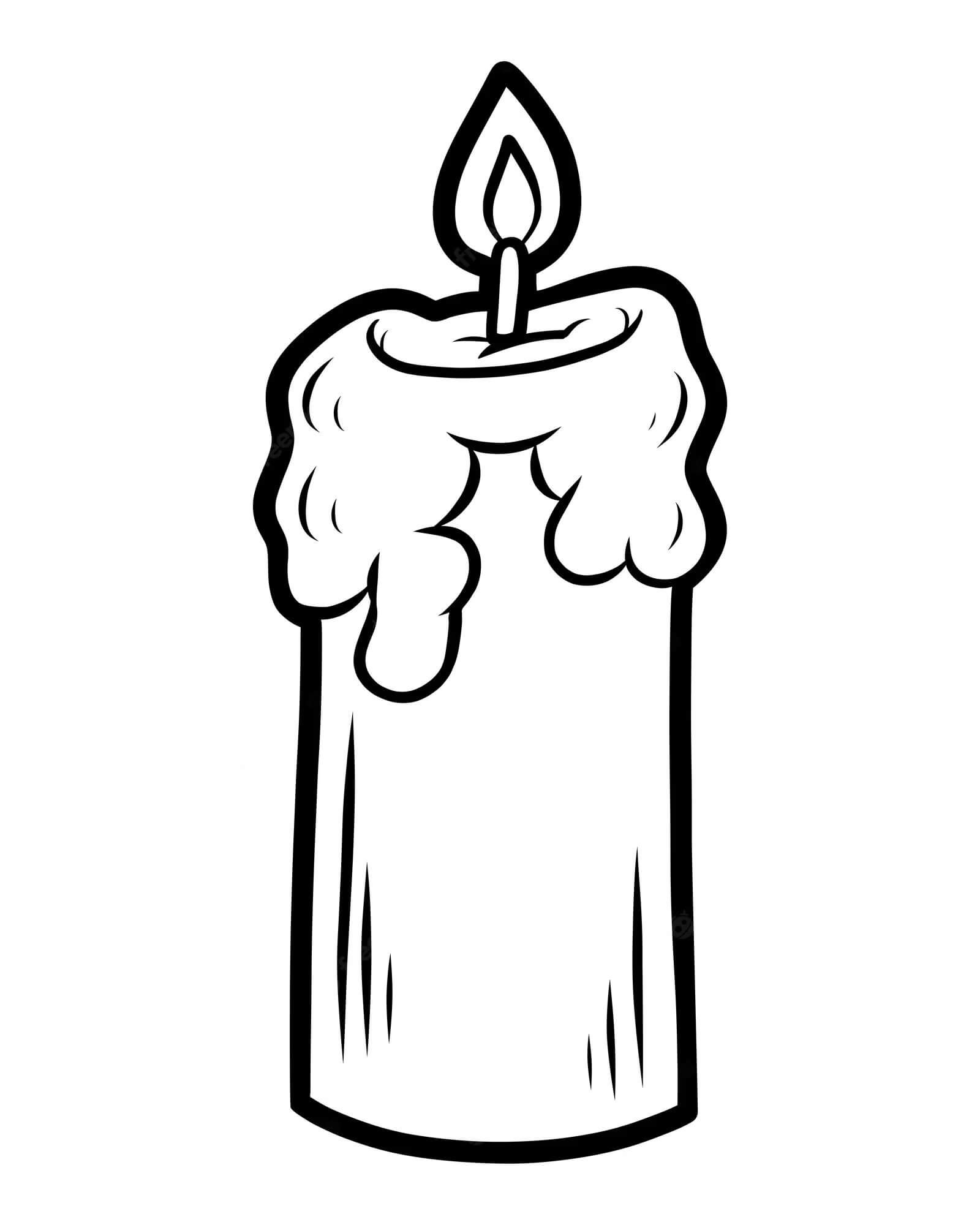 شمعة مذهلة تلوين