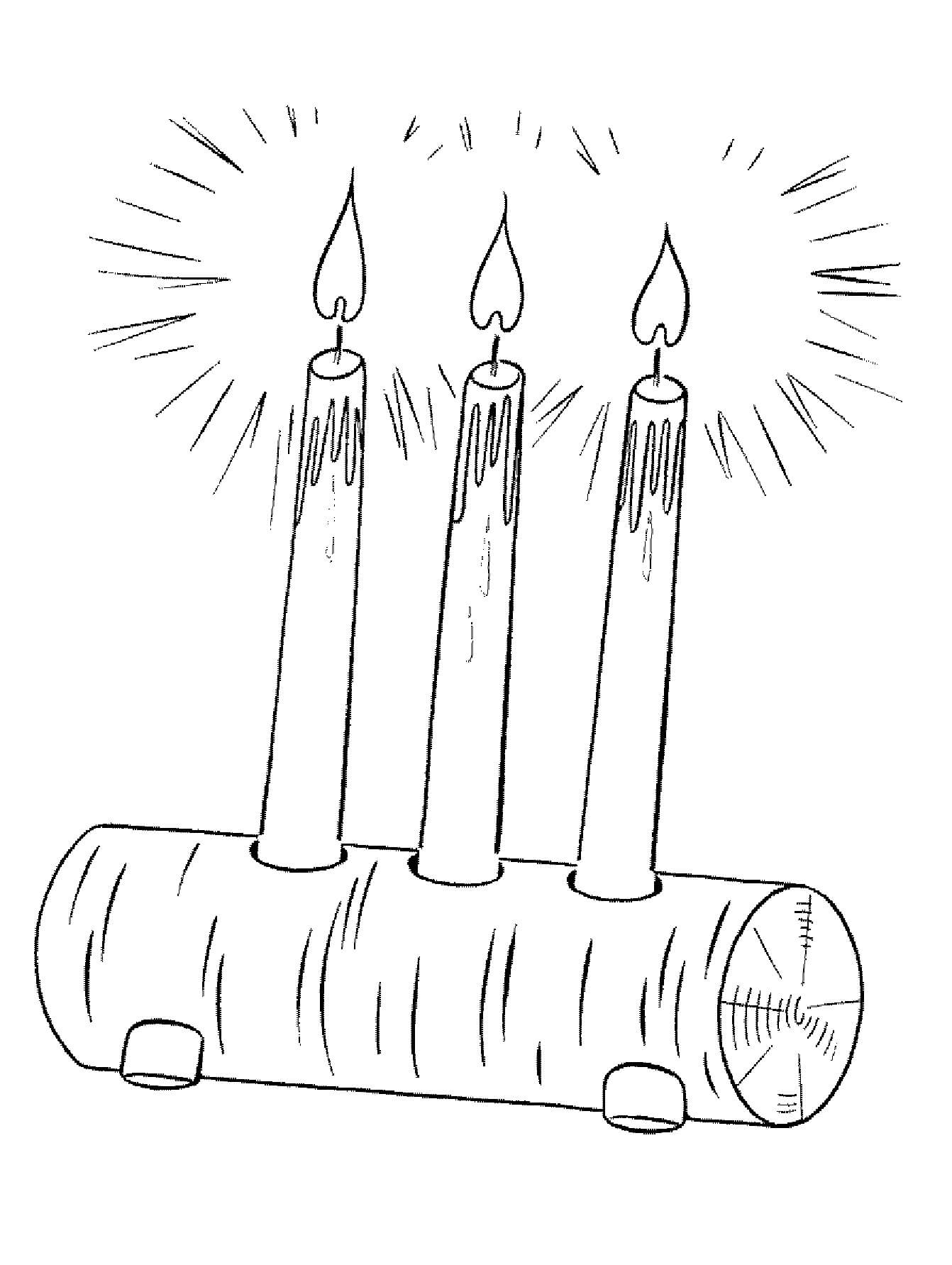 صور خالية من الشموع تلوين