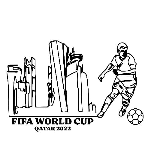 2022 FIFA World Cup صورة تلوين