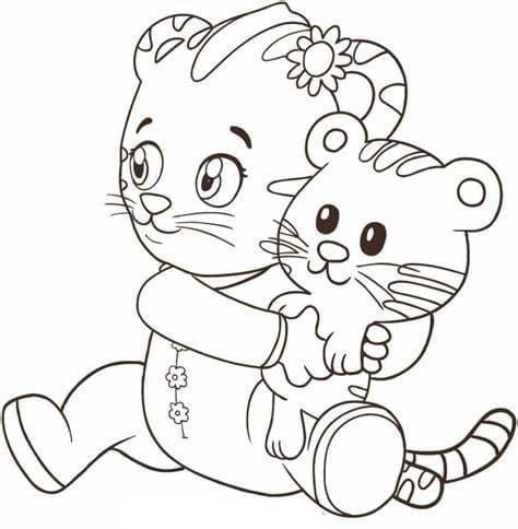 Cute Daniel Tiger صورة تلوين