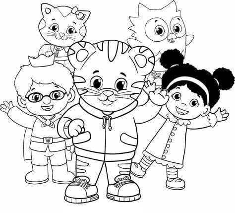 Daniel Tiger Image صورة تلوين