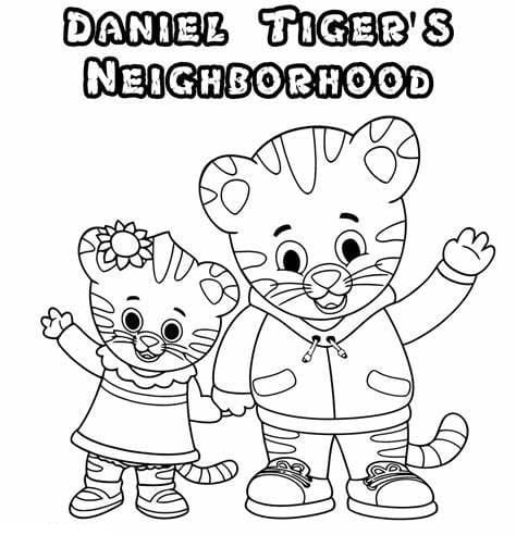 Daniel Tiger Image HD صورة تلوين