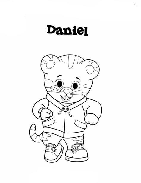 Daniel Tiger Image Outline صورة تلوين