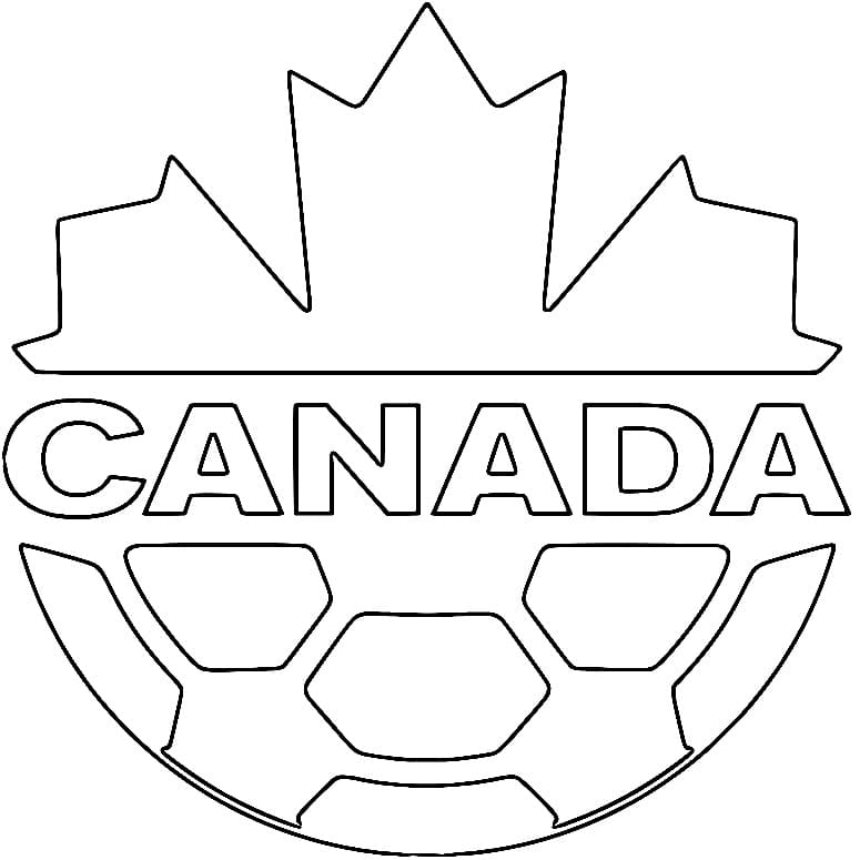 Canada Team World Cup 2022 صورة تلوين