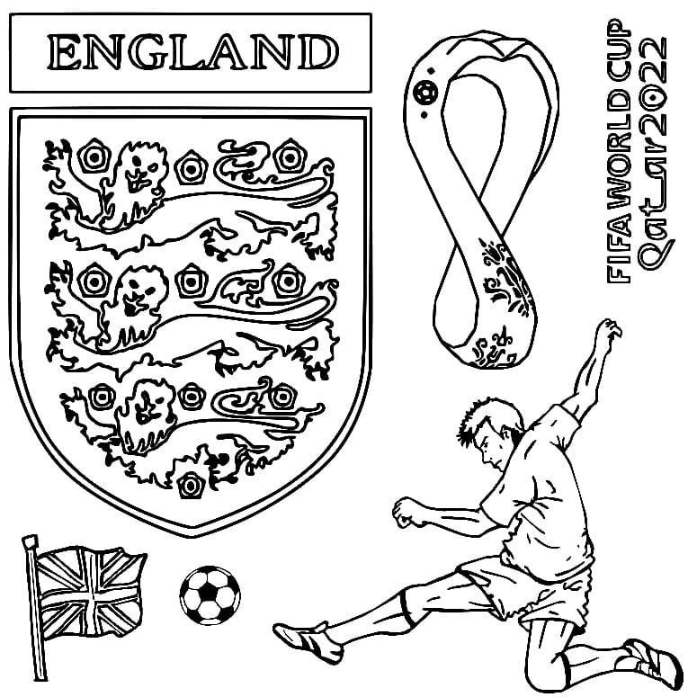 England National Football Team صورة تلوين