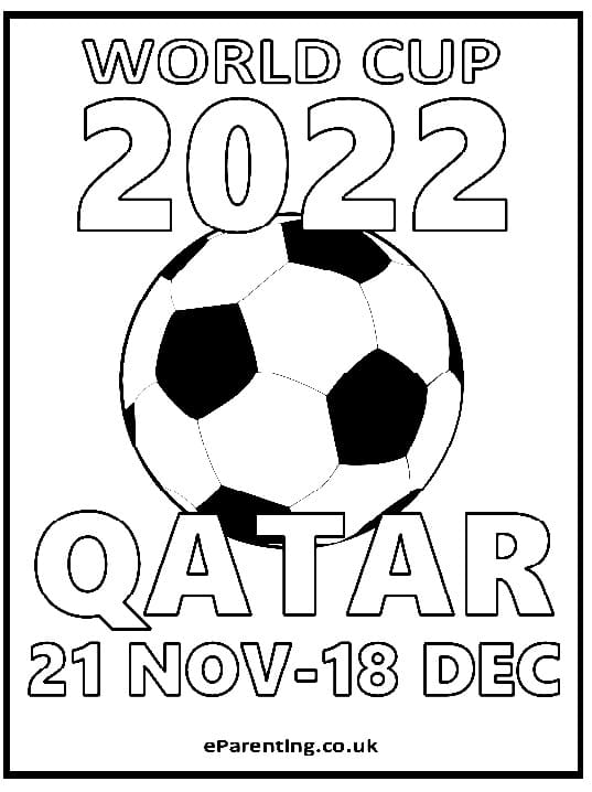 World Cup 2022 in Qatar صورة تلوين