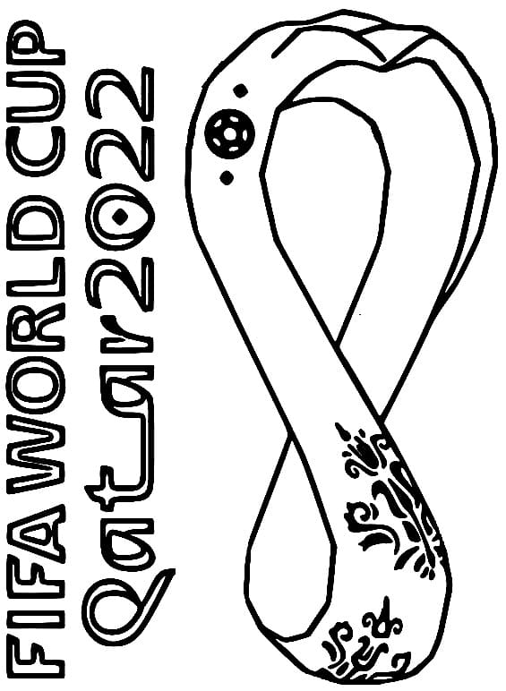 World Cup 2022 Logo صورة تلوين