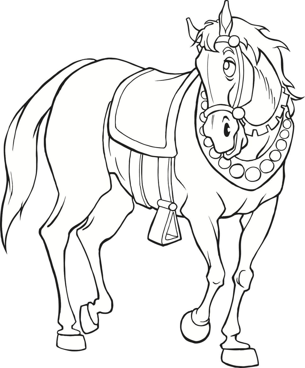 A Horse Printable تلوين